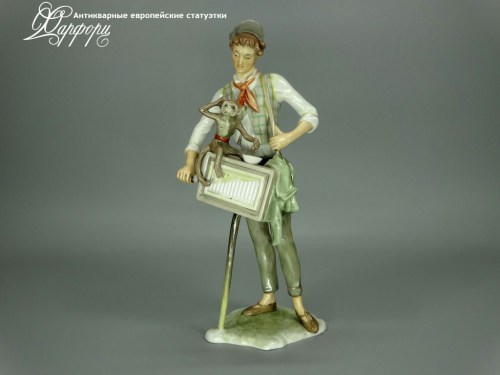 Купить фарфоровые статуэтки Alka Kunst, Шарманщик, Германия